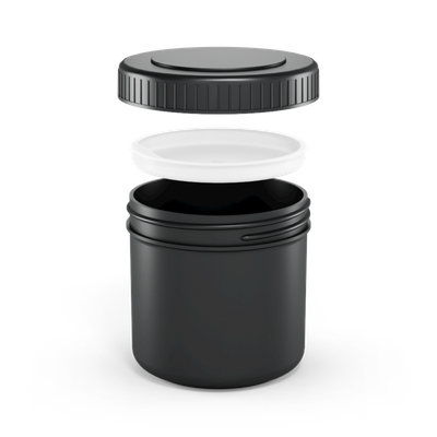 diffusion proof screw top containers from pre consumer plastic material