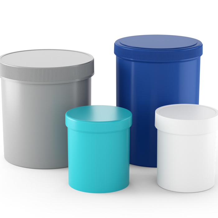 Pots en plastique fabriquées à partir de plastiques certifiés ISCC Plus