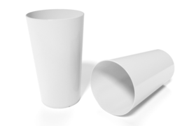 reusable beaker made of bioplastics 0,4l l Bioplastic reusable beaker 0,4 l manufacturer