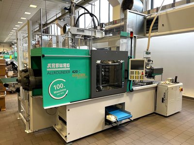 anniversary 100. injection moulding machine for H&K Mueller 100. injection moulding machine from ARBURG for H&K Mueller